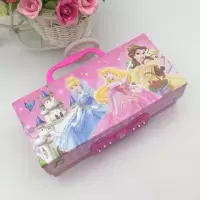 白雪公主小学生儿童文具盒男孩密码创意多功能三层铅笔盒女孩多选