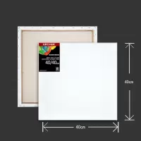 油画框布框亚麻纯棉带框画布定制颜料内框实木油化板定做 40*40(5个装) 亚麻(创作款)