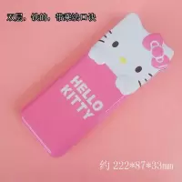 正版铁质塑料文具盒双层铅笔盒男童女童小学生可爱卡通笔袋 hellokitty9313