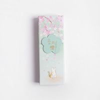 变形笔筒两用文具盒男女韩版初中生学习用品可爱简约大容量铅笔盒 绿色樱花