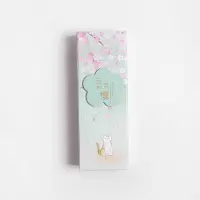变形笔筒两用文具盒男女韩版初中生学习用品可爱简约大容量铅笔盒 绿色樱花