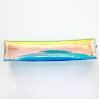笔袋女孩韩国简约女生小清新可爱小学生铅笔盒初中生文具盒学生用 正方镭射绿色