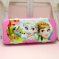 儿童文具盒女创意可爱公主三层10岁多功能小学生铅笔盒男笔袋 冰雪奇缘 22*9*4