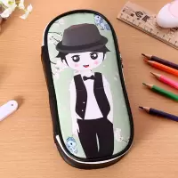 韩版网红笔袋可爱女孩铅笔盒卡通大容量男女小学生儿童学习文具盒 晴帅男孩[一个笔袋]