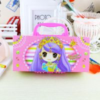 密码锁文具盒多层多功能文具盒大容量铅笔盒笔袋男女 三层紫色送五件套加水性笔