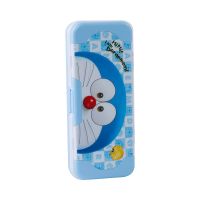 文具盒男女孩儿童铅笔盒小学生幼儿园多功能塑料三层网红笔盒 无密码锁叮当猫2(送20件套)