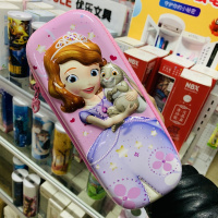 3d笔袋女生三层大容量可爱小清新小学生用男女铅笔盒文具盒 6036--3D印花--苏菲亚B