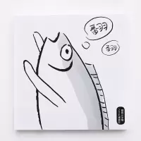 20k学生创意小清新绘画本涂鸦本素描本 厚手绘本空白可爱速写本子 鱼儿
