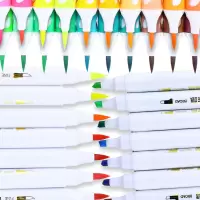 紫鼠软头水彩笔24色小学生用36色儿童幼儿园12色套装画笔安全无毒