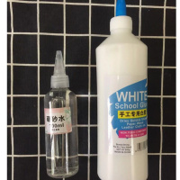 史莱姆白胶水晶泥冰山泥棉花泥液体胶办公胶水 500ML白胶+100硼砂