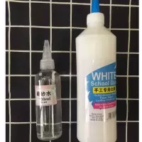 史莱姆白胶水晶泥冰山泥棉花泥液体胶办公胶水 500ML白胶+100硼砂