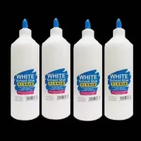 史莱姆白胶做泥水晶泥冰山泥棉花泥液体胶办公胶水 500ML白胶4瓶