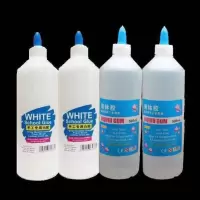 史莱姆白胶做泥水晶泥冰山泥棉花泥液体胶办公胶水 500白胶2瓶+500液体胶2瓶