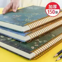 b5加厚大号笔记本学生用简约复古记事本线圈本子可爱韩版便宜超厚