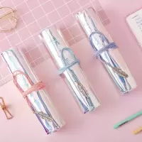 透明笔袋女网红简约韩版初中学生ins文具盒男铅笔盒大容量文具袋
