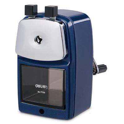 文具71156金属削笔器削彩铅粗细可调学生用金属材质手摇卷笔刀转笔刀卷笔器削笔机笔刨削铅笔儿童手摇