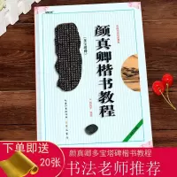 中国书法培训教程《颜真卿楷书教程多宝塔碑》颜体初学入小学生成人自学入临摹范本培训班实用书毛笔字帖