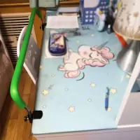 矫正器视力保护小学生用坐姿纠正儿童写字姿势防近视神器低头支架 桌长大于等于70cm绿色桌厚小于4.5cm