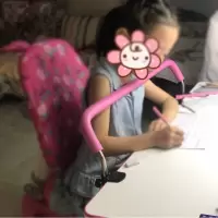 矫正器视力保护小学生用坐姿纠正儿童写字姿势防近视神器低头支架 桌长大于等于80cm粉色桌厚小于4.5cm