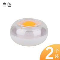 2个装湿手器滚珠数钱湿手器财务专用点钞缸数钱宝点钱水沾水蘸水盒神器创意查钱用品可爱翻页手指沾水器 白色(两个装)