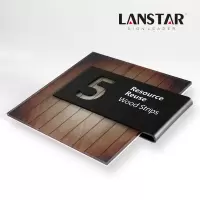 抽拉可更换牌定制亚克力创意房号牌数字牌公司科室牌办公室部标识牌酒店包厢牌牌号码牌家用住 黑色抽拉可更换款 20x20cm