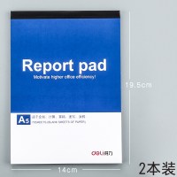 便签本a4空白稿纸a5便携笔记本记事本a6演纸学生用打纸上翻小本子演算工程计划清单办公记 A5(140*195mm)2本