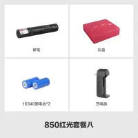 851绿光激光手电筒激光灯 红光激光灯笔沙盘售楼笔镭射红外线教鞭 红光二电一充套餐 单点款850