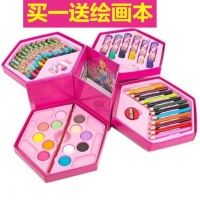 儿童学习用品学生水彩笔套装彩色笔蜡笔开学多功能文具套装彩笔