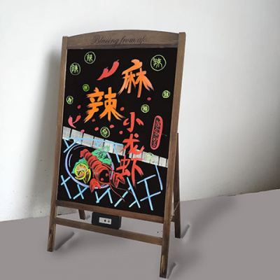 led电子荧光板店铺广告牌发光黑板荧发光屏手写立式留言板写字板