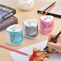 双孔电动卷笔刀小学生自动削笔器粗笔削笔器铅笔刀自动刨笔机