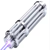 加特林usb远射激光炮蓝光激光灯手电筒防身激光笔户外切割 USB加特林蓝笔+数据线