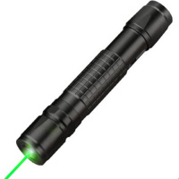 018激光手电筒远射激光灯绿光指星售楼笔教鞭镭射灯可充电绿外线 018黑色一电一充+5花样头 默认