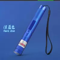 远射激光手电售楼沙盘笔绿光镭射充电激光灯红外线射笔驾校教学笔 外观蓝一电一充 单点无图案