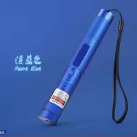 远射激光手电售楼沙盘笔绿光镭射充电激光灯红外线射笔驾校教学笔 外观蓝二电一充 单点无图案