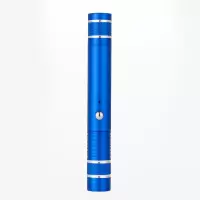 激光手电usb充电售楼部处沙盘指示红外线驾校教鞭讲解射灯笔指星 时尚蓝[红光]配手绳