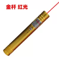 短款usb充电激光手电绿光售楼镭射灯强光远射极光 射笔驾校指示笔 红光金色杆