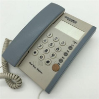 1820酒店宾馆电话机办公有线的酒店桌墙两用无显示固定电话机 电脑白