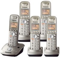 无绳电话机子母机办公家用固定座机单机双机一拖一多拖子机 4011无答录版五机