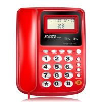 1076 办公座机 家用固定电话机 有线商务坐机座式 时尚创意 1101-红色