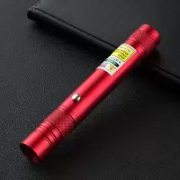 usb充电激光手电沙盘售楼部绿光远射灯教练红外线教鞭销讲笔 外观红(绿光)