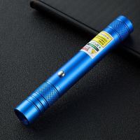usb充电激光手电沙盘售楼部绿光远射灯教练红外线教鞭销讲笔 外观蓝(绿光)