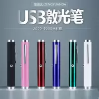 短款usb充电激光手电远射绿光色售楼沙盘射笔红外线镭射灯大功率 (绿光)粉色外观