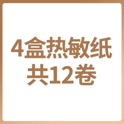 错题打印机整理神器学生作业迷你小型口袋便携式热敏打印机 4盒打印纸共12卷[不含打印机]