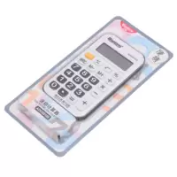 便携型迷你可爱计算器学生太阳能迷你可爱型计算机 98169带绳款(黑色)