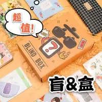 仙女盒盲箱少女盲盒大礼包文具套装幸运福袋学生文具惊喜盒 文具盲盒-小