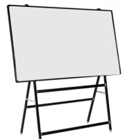 黑板讲课家用白板挂式儿童黑板墙支架式写字板画板粉笔 黑框正白反绿+A型支架+10笔+2擦12磁+清洁 100x200cm