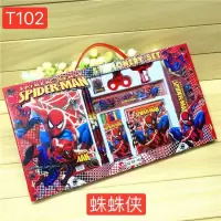 创意文具套装礼盒小学生学习用品幼儿园文具礼盒儿童节日奖品 T102蜘蛛侠款 1套