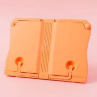 阅读架看书架折叠伸缩书夹夹书器学生读书架放书架儿童创意书立架 升级版【蜜瓜橙】