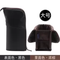日本多功能变形笔袋轻便笔筒式笔盒立式文具袋wsg-pc12 棕色大号pc-13