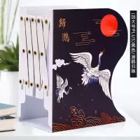可伸缩书立架桌上学生用收纳支架桌面书架夹书折叠书挡板 加大-潜鹤归隐